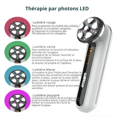 Appareil de massage par vibration et thérapie lumineuse